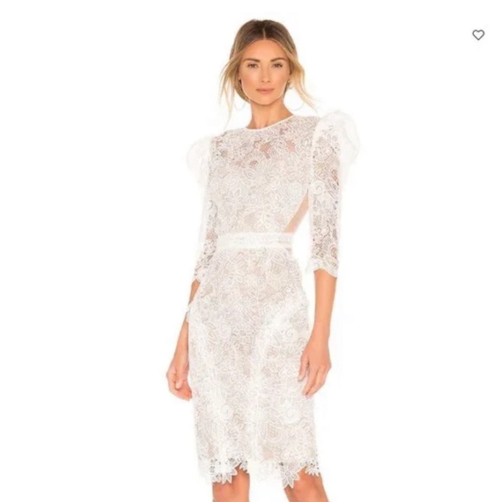Bronx and Banco Revolve Madeliene Dress in White NWT